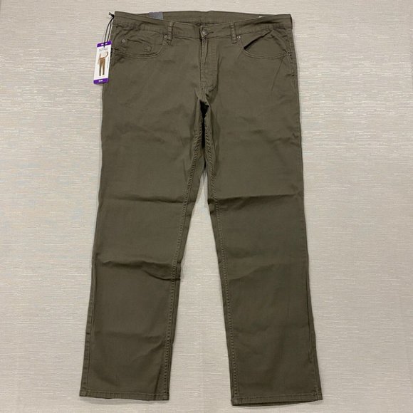 Buffalo SAM Brown Denim Jeans Pants Men's 40 x 30" Slim Fit Straight Leg - Picture 3 of 12